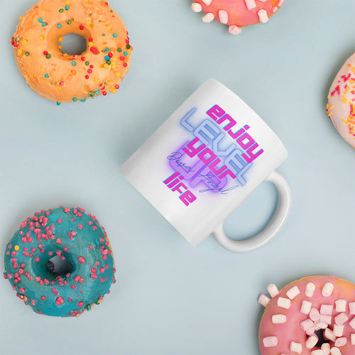 DIVA ANGEL Enjoy Your Life | White | Mug