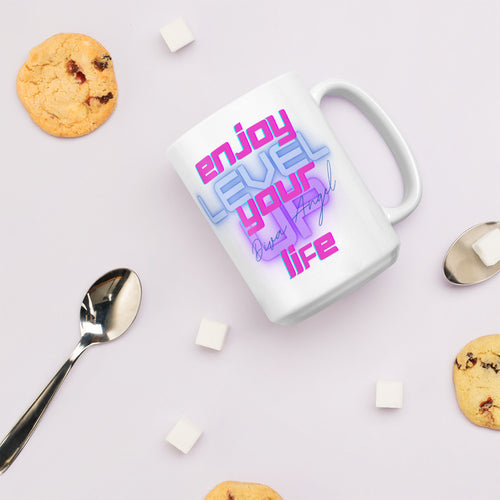 DIVA ANGEL Enjoy Your Life | White |  Mug